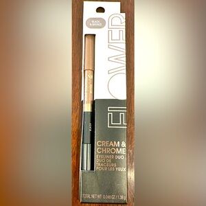 Flower Beauty Cream & Chrome Eyeliner Duo in Black & Bronze NIB